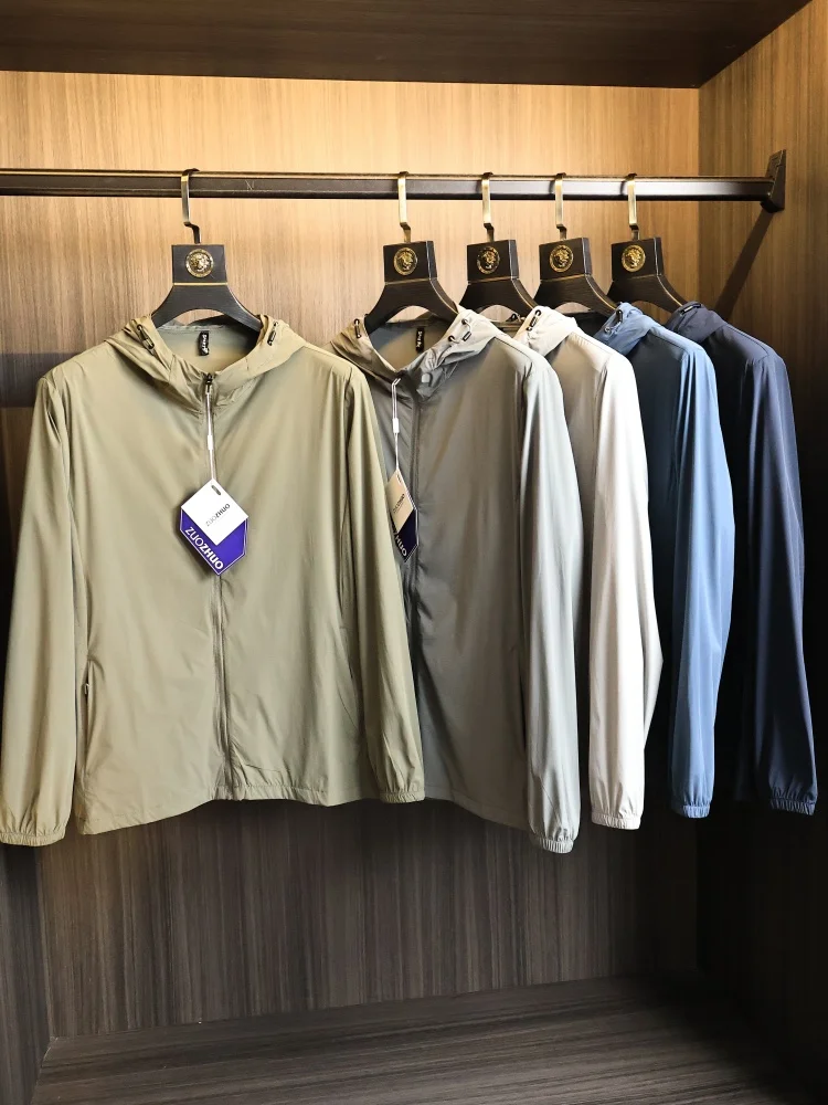 Ultra-Thin Cool Feeling Skin-Fit Ice Silk Casual Hooded Jacket Men's Summer High Elasticity Long Sleeve Zipper Closure Fashio...
Ultra-Thin Cool Feeling Skin-Fit Ice Silk Casual Hooded Jacket Men's Summer High Elasticity Long Sleeve Zipper Closure Fashio...