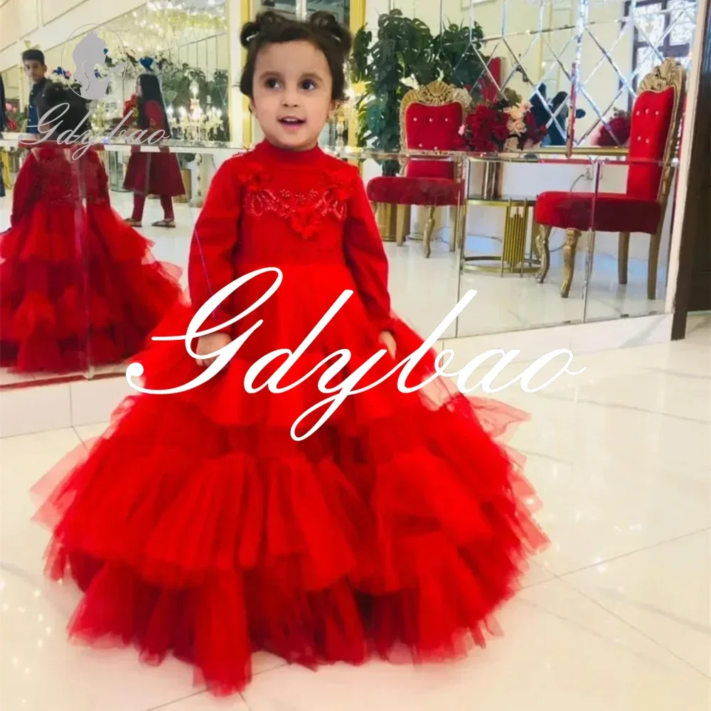 Crystals O Neck Applique Long Sleeve A Line Pleat Flower Girl Dress Floor Length Elegant First Communion Gown Customized 2024
Crystals O Neck Applique Long Sleeve A Line Pleat Flower Girl Dress Floor Length Elegant First Communion Gown Customized 2024