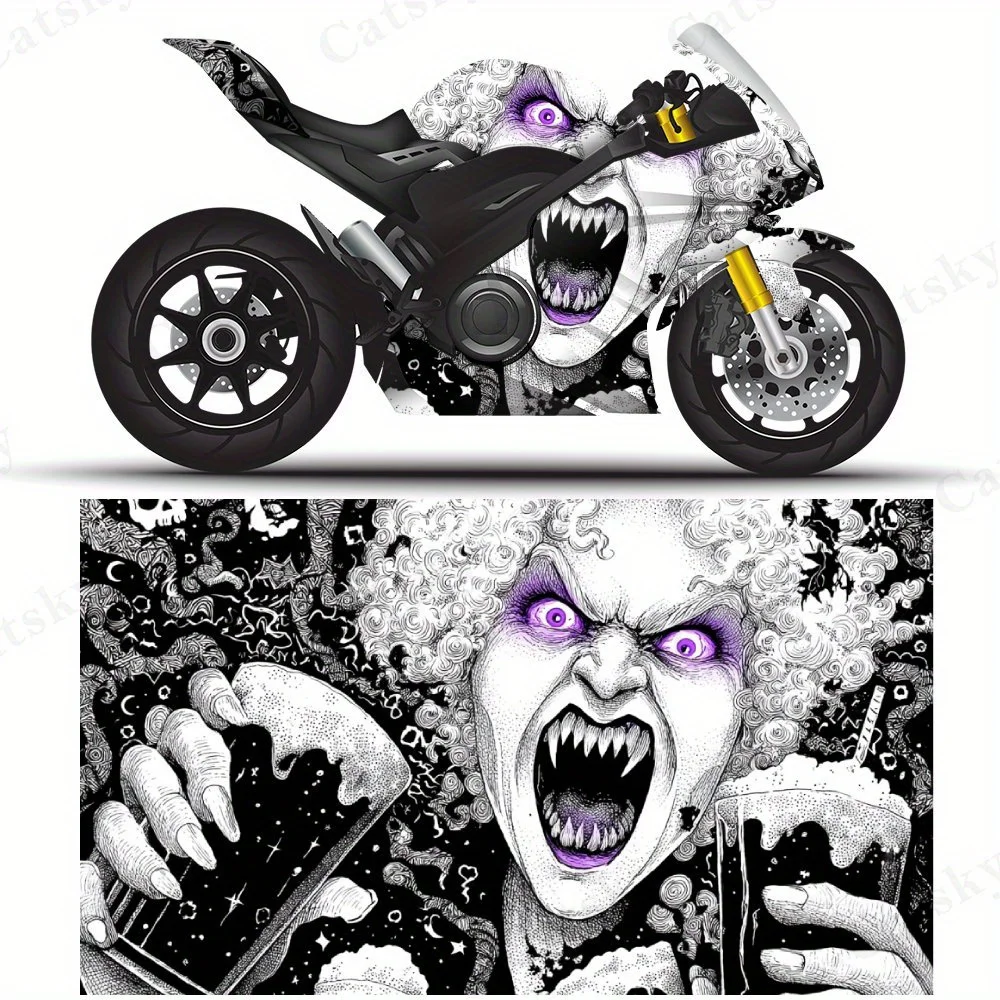 Персонаж ужасов с фиолетовыми глазами, наклейки на мотоциклетную пленку, прочные клейкие наклейки из ПВХ для настройки мотоцикла, Weather-Re
Персонаж ужасов с фиолетовыми глазами, наклейки на мотоциклетную пленку, прочные клейкие наклейки из ПВХ для настройки мотоцикла, Weather-Re