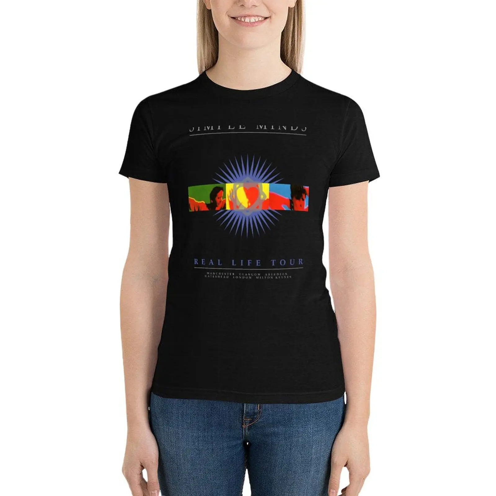 Simple Minds - Real Life Live UK T-Shirt Aesthetic clothing vintage clothes summer top oversized workout shirts for Women
Simple Minds - Real Life Live UK T-Shirt Aesthetic clothing vintage clothes summer top oversized workout shirts for Women