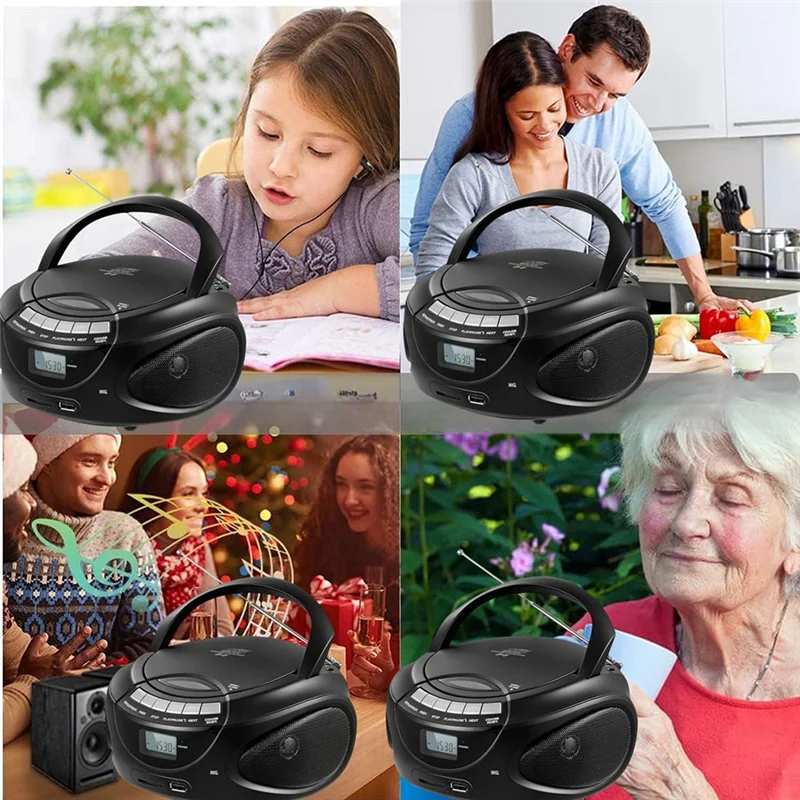 A73E-Multifunctional CD Cassette Player Bluetooth AM/FM Radio Portable CD Player Student Learning MP3 Stereo Music Player 
A73E-Multifunctional CD Cassette Player Bluetooth AM/FM Radio Portable CD Player Student Learning MP3 Stereo Music Player
