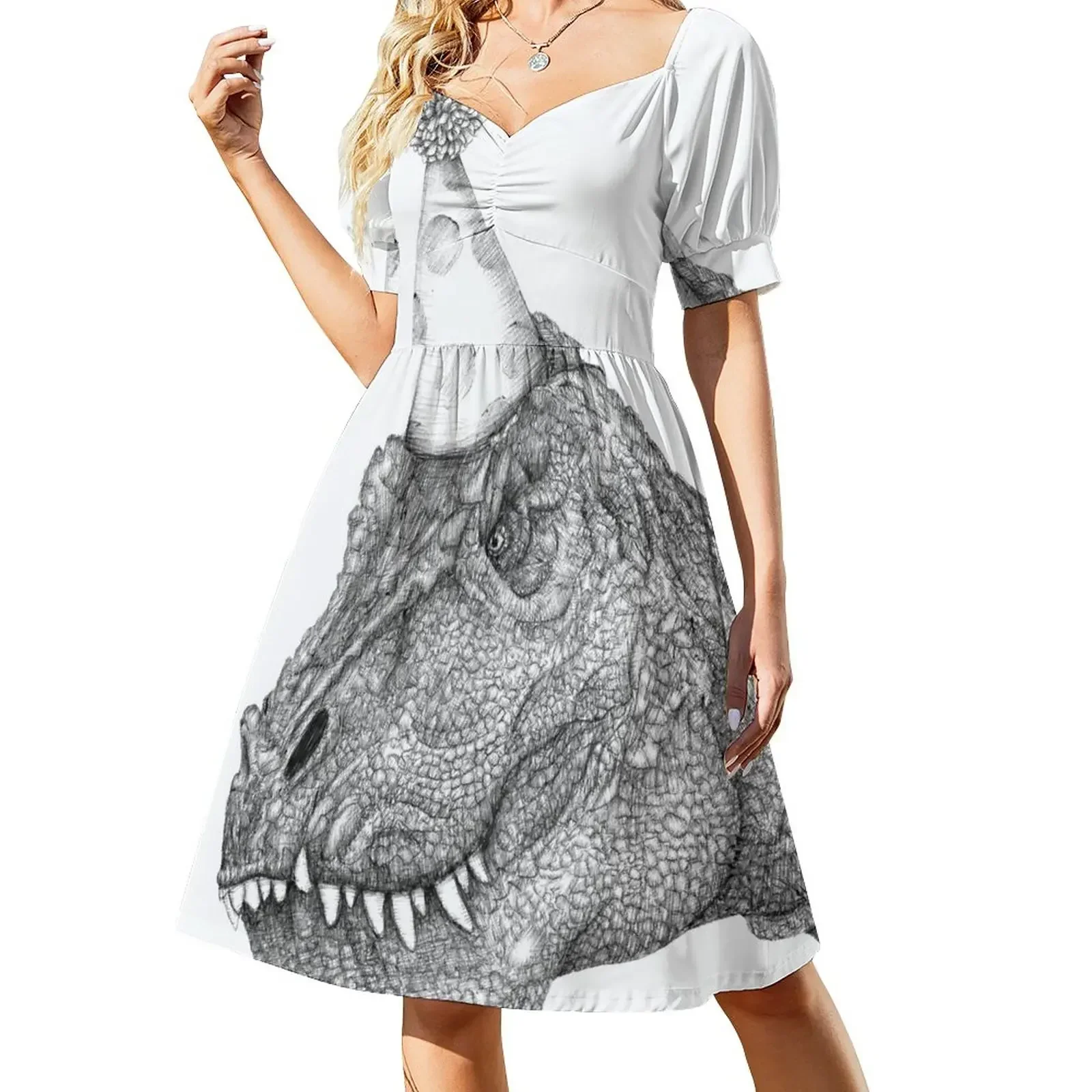 Party Dinosaur Short-Sleeved Dress birthday dress for women Summer women's clothing Bride dresses Dress
Party Dinosaur Short-Sleeved Dress birthday dress for women Summer women's clothing Bride dresses Dress