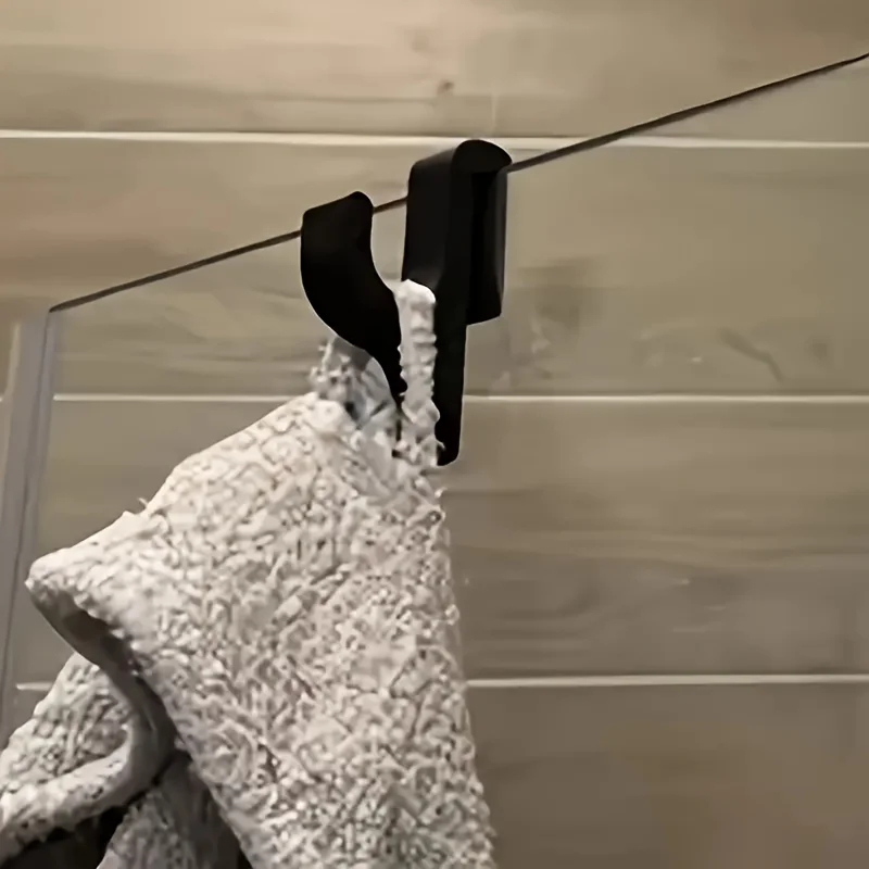 Double Prong Glass Door Towel Hook No Drilling Shower Cabinet Door Hanger Clips Bathroom Towel Holder Rack Organizer
Double Prong Glass Door Towel Hook No Drilling Shower Cabinet Door Hanger Clips Bathroom Towel Holder Rack Organizer