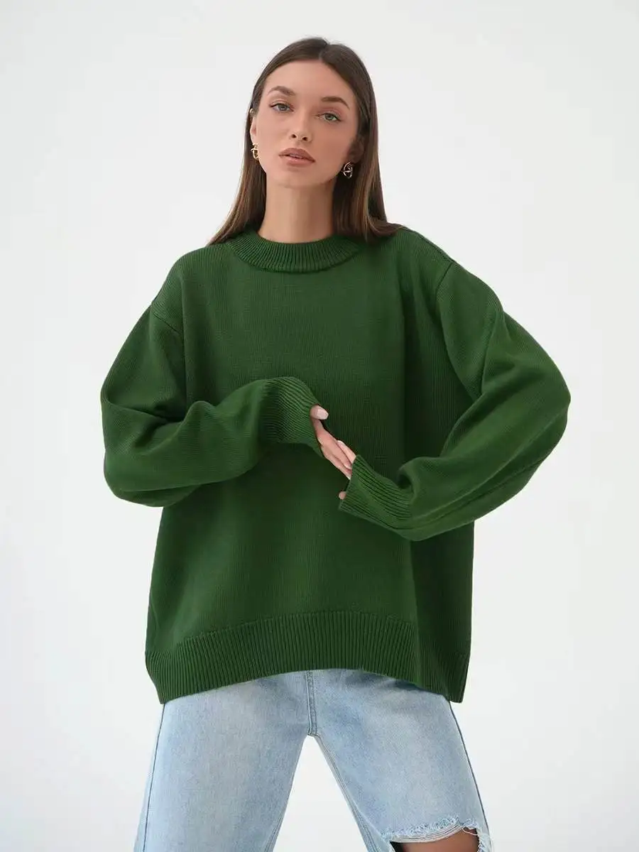 Versatile Loose Casual round Ne Knitted Sweater Comfortable All-Season Women's Faion Soft Touch Knitwear
Versatile Loose Casual round Ne Knitted Sweater Comfortable All-Season Women's Faion Soft Touch Knitwear