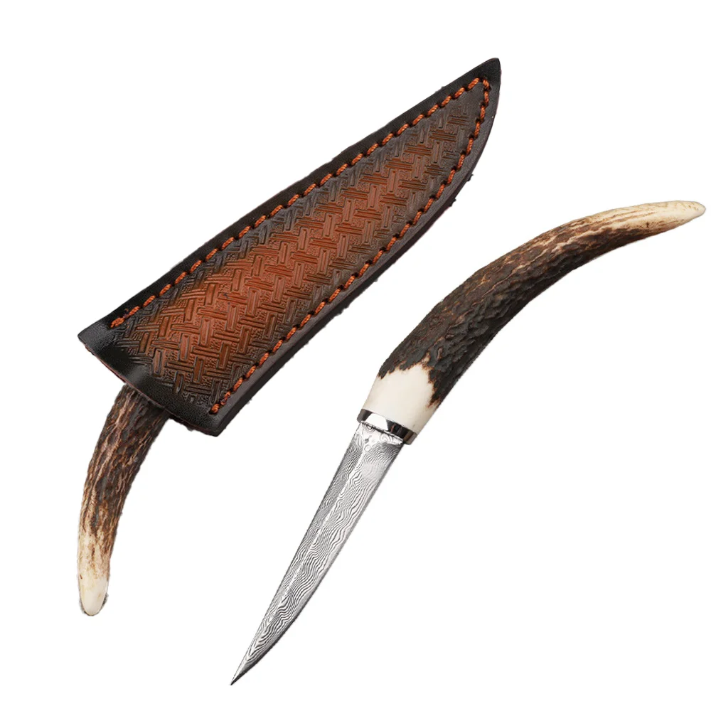 Damascus Steel Multi Tool, Antler Handle Portable Outdoor Tool, Patterned Steel Tea Needle & Cone Tea Set Accessory Fruit Peeler
Damascus Steel Multi Tool, Antler Handle Portable Outdoor Tool, Patterned Steel Tea Needle & Cone Tea Set Accessory Fruit Peeler