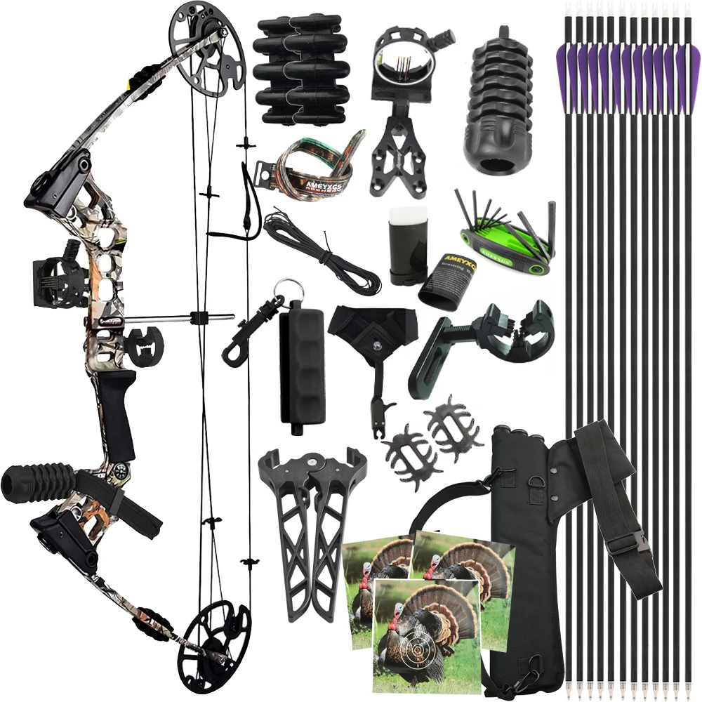 Compound Bow 20-70 lbs Adjustable Carbon Arrow Alloy Riser Junxing X8 Archery Pulley Bow for Shooting Practice Target Hunting
Compound Bow 20-70 lbs Adjustable Carbon Arrow Alloy Riser Junxing X8 Archery Pulley Bow for Shooting Practice Target Hunting