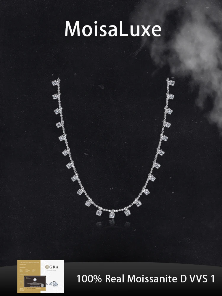 MoisaLuxe Official Store Moissanite Plata Sterling 925 Silver Female Gypsy Necklace Jewelry Pendant Necklace Collarbone Chain
MoisaLuxe Official Store Moissanite Plata Sterling 925 Silver Female Gypsy Necklace Jewelry Pendant Necklace Collarbone Chain
