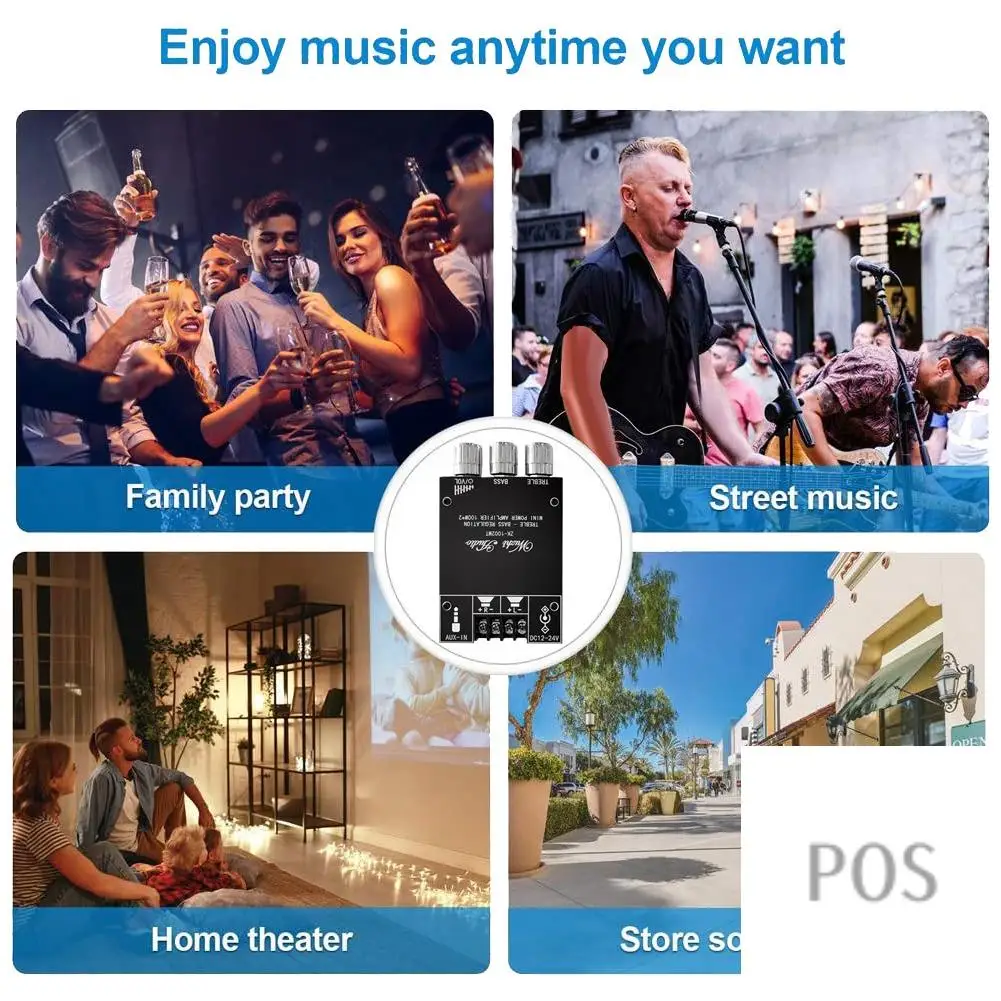 1 Set ZK-1002MT With DC Cable 100Wx2 Bluetooth Audio Amplifier Board Bluetooth Amplifier Board Accessories-POS
1 Set ZK-1002MT With DC Cable 100Wx2 Bluetooth Audio Amplifier Board Bluetooth Amplifier Board Accessories-POS