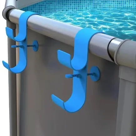 Outdoor plastic swimming pool hook bracket tool durable lightweight unique double hook design stable support 
Outdoor plastic swimming pool hook bracket tool durable lightweight unique double hook design stable support
