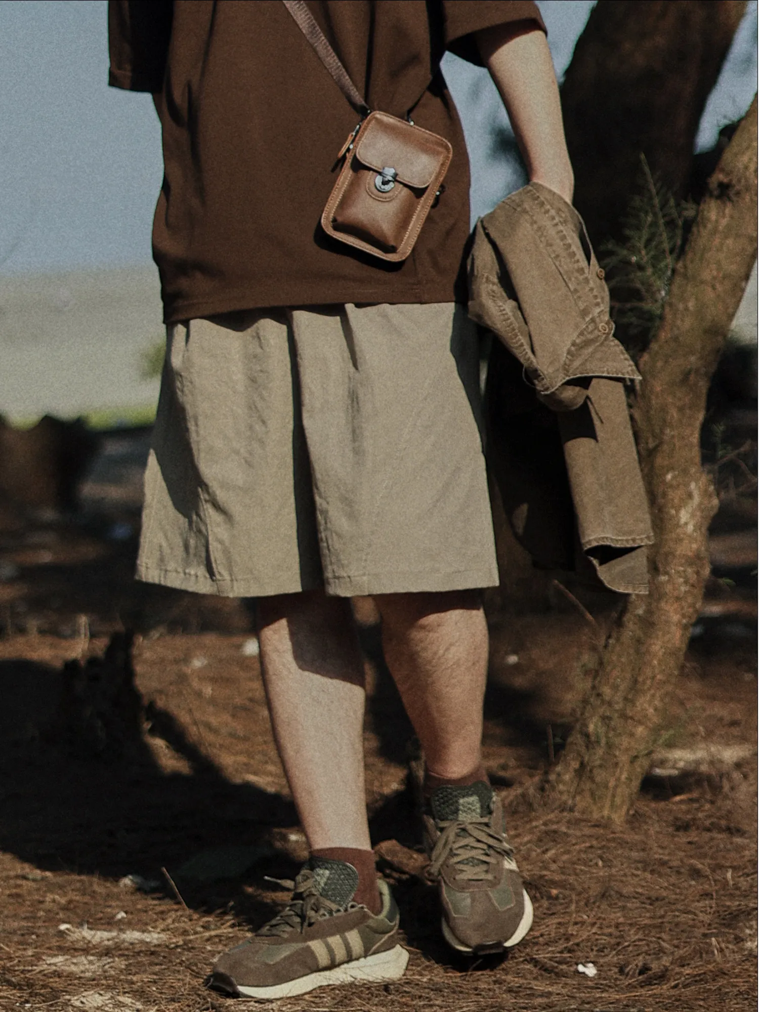 Summer Casual Kaki Color Men's Workwear Short Pants Three Dimensional Tailoring Loose Fit Elastic Waist Youth Fashion
Summer Casual Kaki Color Men's Workwear Short Pants Three Dimensional Tailoring Loose Fit Elastic Waist Youth Fashion
