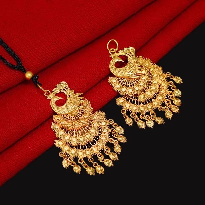 Trendy AU999 Ancient French Gold Dynamic Phoenix Necklace Pendant for Women's Wedding Phoenix High end Gift Dowry Pendant
Trendy AU999 Ancient French Gold Dynamic Phoenix Necklace Pendant for Women's Wedding Phoenix High end Gift Dowry Pendant