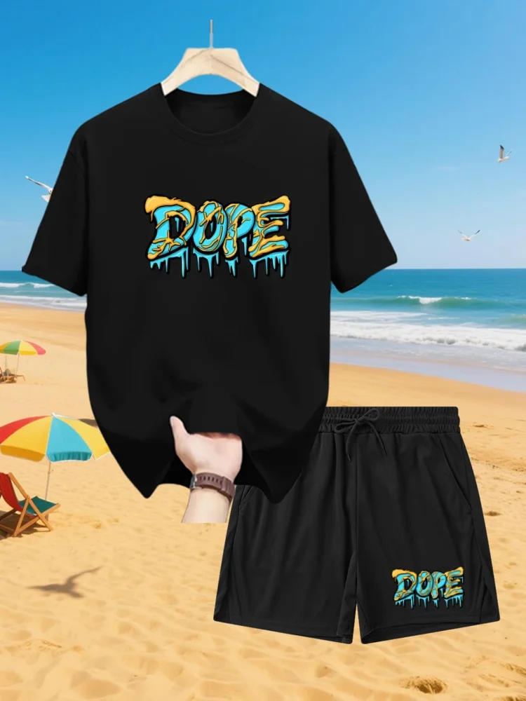 2025 DOPE Костюм с короткими рукавами и принтом для мужчин и женщин, летняя новая повседневная одежда, футболка + шорты, комплект из 2 предметов, быстросохнущий комплект
2025 DOPE Костюм с короткими рукавами и принтом для мужчин и женщин, летняя новая повседневная одежда, футболка + шорты, комплект из 2 предметов, быстросохнущий комплект