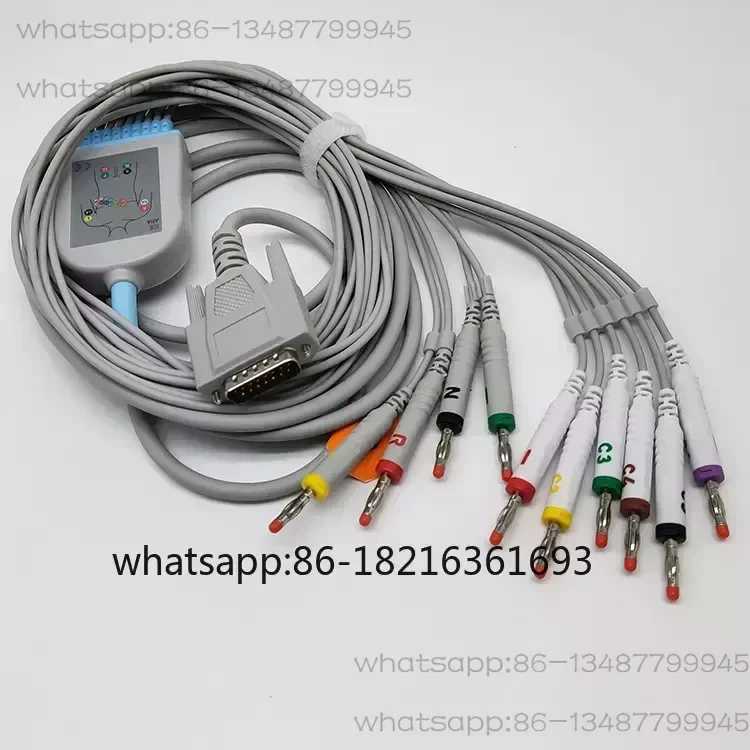 10 leads Mindray ekg cable for R12/R3