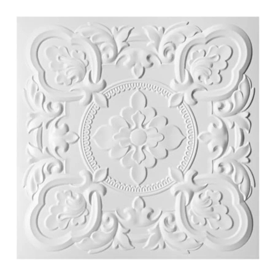 12 Pack Drop Ceiling Tiles, 24 x 24 Inch High Grade PVC 3D Wall Panels Vintage Flower Pattern for Interior Wall Decor, Fire Rat
12 Pack Drop Ceiling Tiles, 24 x 24 Inch High Grade PVC 3D Wall Panels Vintage Flower Pattern for Interior Wall Decor, Fire Rat