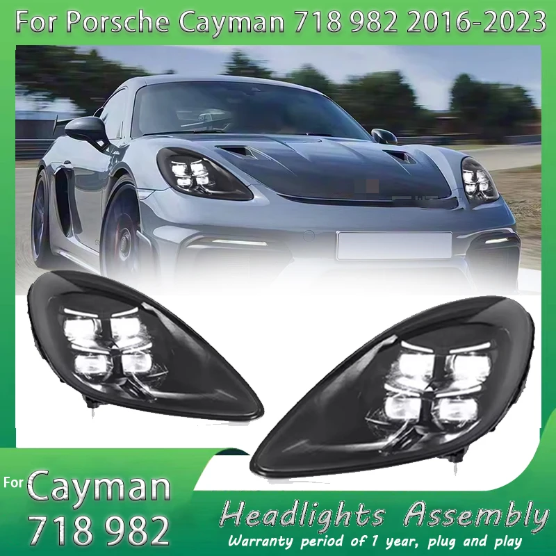 LED HeadLights for Porsche Cayman 718 982 16-24 full led DRL Car head lamp Assembly Signal Auto Accessories Modified Lamp 0 sold
LED HeadLights for Porsche Cayman 718 982 16-24 full led DRL Car head lamp Assembly Signal Auto Accessories Modified Lamp 0 sold