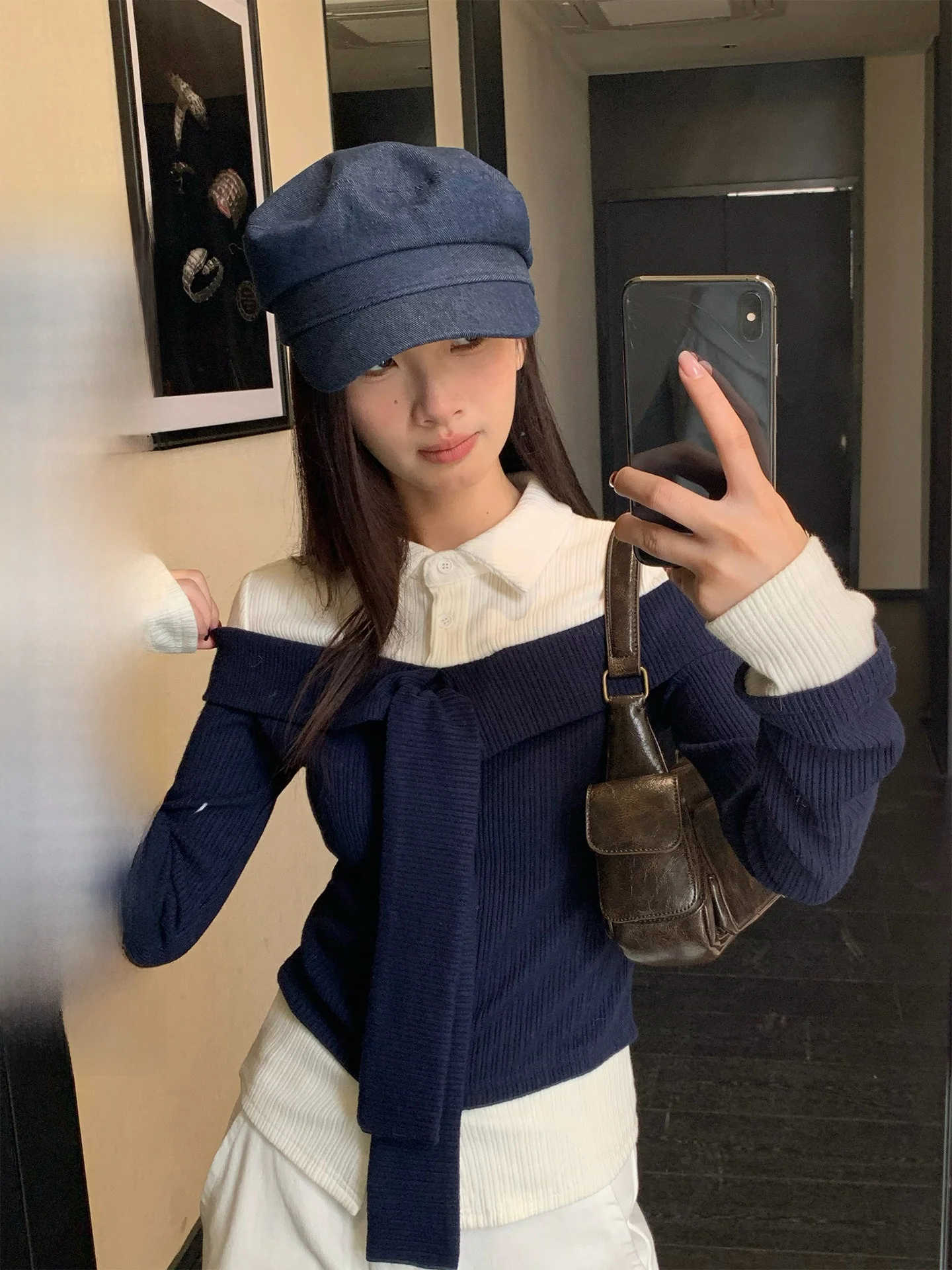 Slim Fit Ne Knitted Sweater Women's Long Sve Splice Sle Casual Faion Autumn Winter T-irt by One Sparkle
Slim Fit Ne Knitted Sweater Women's Long Sve Splice Sle Casual Faion Autumn Winter T-irt by One Sparkle