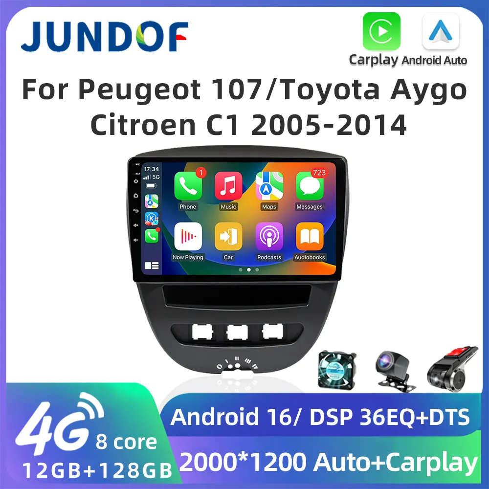 Android 16 2 Din Car Multimedia Player For Peugeot 107 Toyota Aygo Citroen C1 2005-2014 Head Unit Stereo GPS Navigation BT WIFI
Android 16 2 Din Car Multimedia Player For Peugeot 107 Toyota Aygo Citroen C1 2005-2014 Head Unit Stereo GPS Navigation BT WIFI