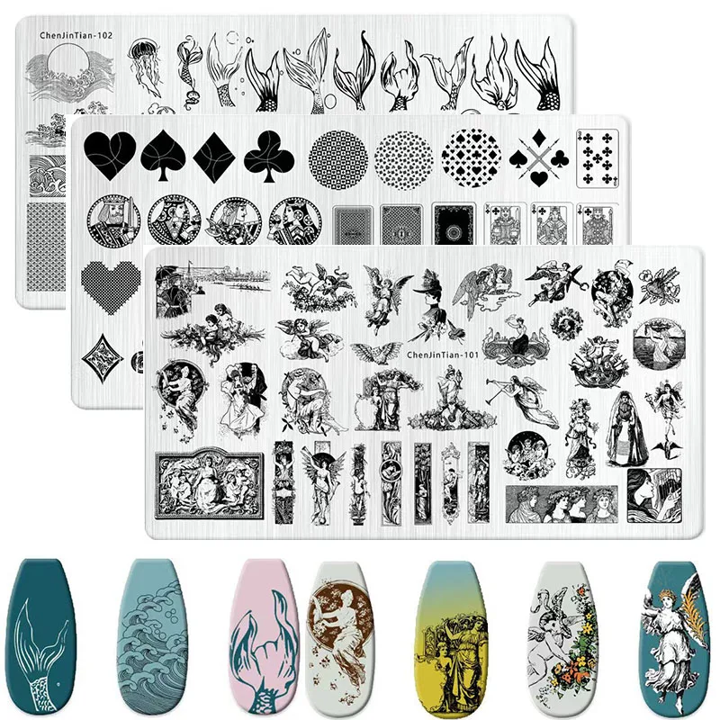 1PCS Cute Cartoon Character Stamping Plate Angel Wings Figure Nail Stamp Plates Small Elf Nail Templates for Nail Art Design
1PCS Cute Cartoon Character Stamping Plate Angel Wings Figure Nail Stamp Plates Small Elf Nail Templates for Nail Art Design