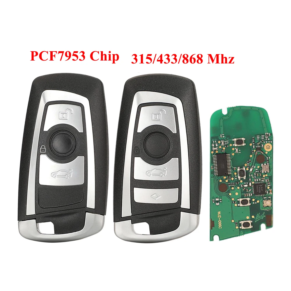 jingyuqin New CAS4/FEM 868/315/433mhz PCF7953 Car Remote Key For BMW 2 3 4 5 6 7 X3 X4 Series Auto Vehichle Alarm Keyless Fob
jingyuqin New CAS4/FEM 868/315/433mhz PCF7953 Car Remote Key For BMW 2 3 4 5 6 7 X3 X4 Series Auto Vehichle Alarm Keyless Fob