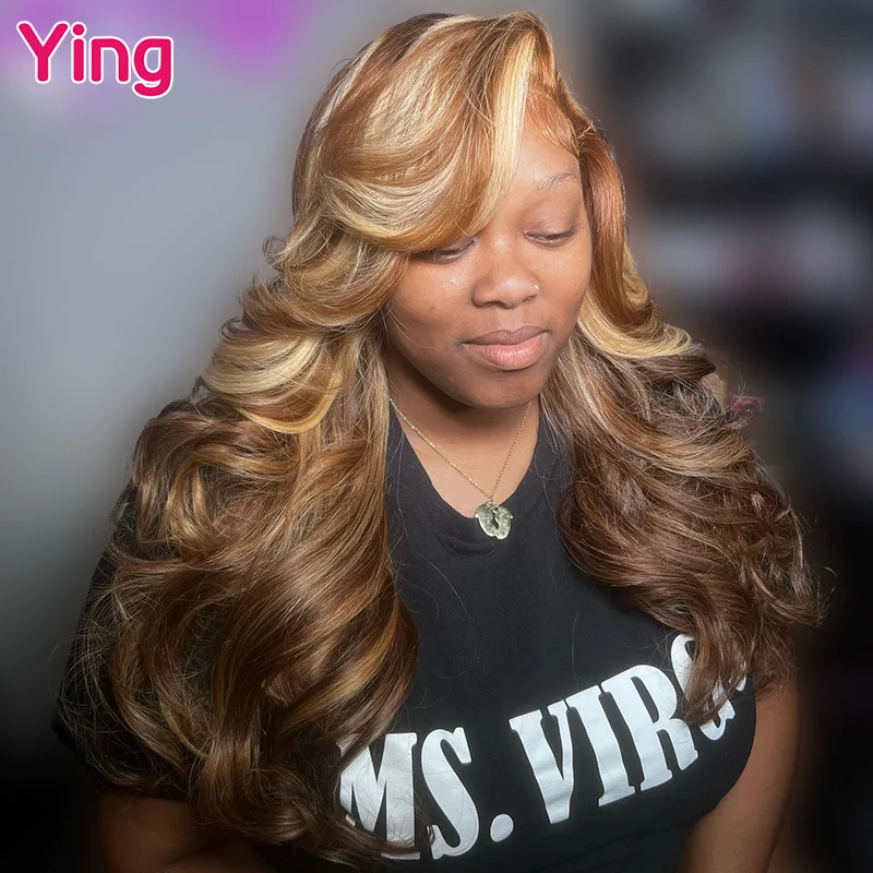 Ying Body Wave Highlight Brown 13x4 Lace Front Wig PrePlucked With Baby Hair 200% 13x6 Transparent Lace Front Wig 34 Inch
Ying Body Wave Highlight Brown 13x4 Lace Front Wig PrePlucked With Baby Hair 200% 13x6 Transparent Lace Front Wig 34 Inch