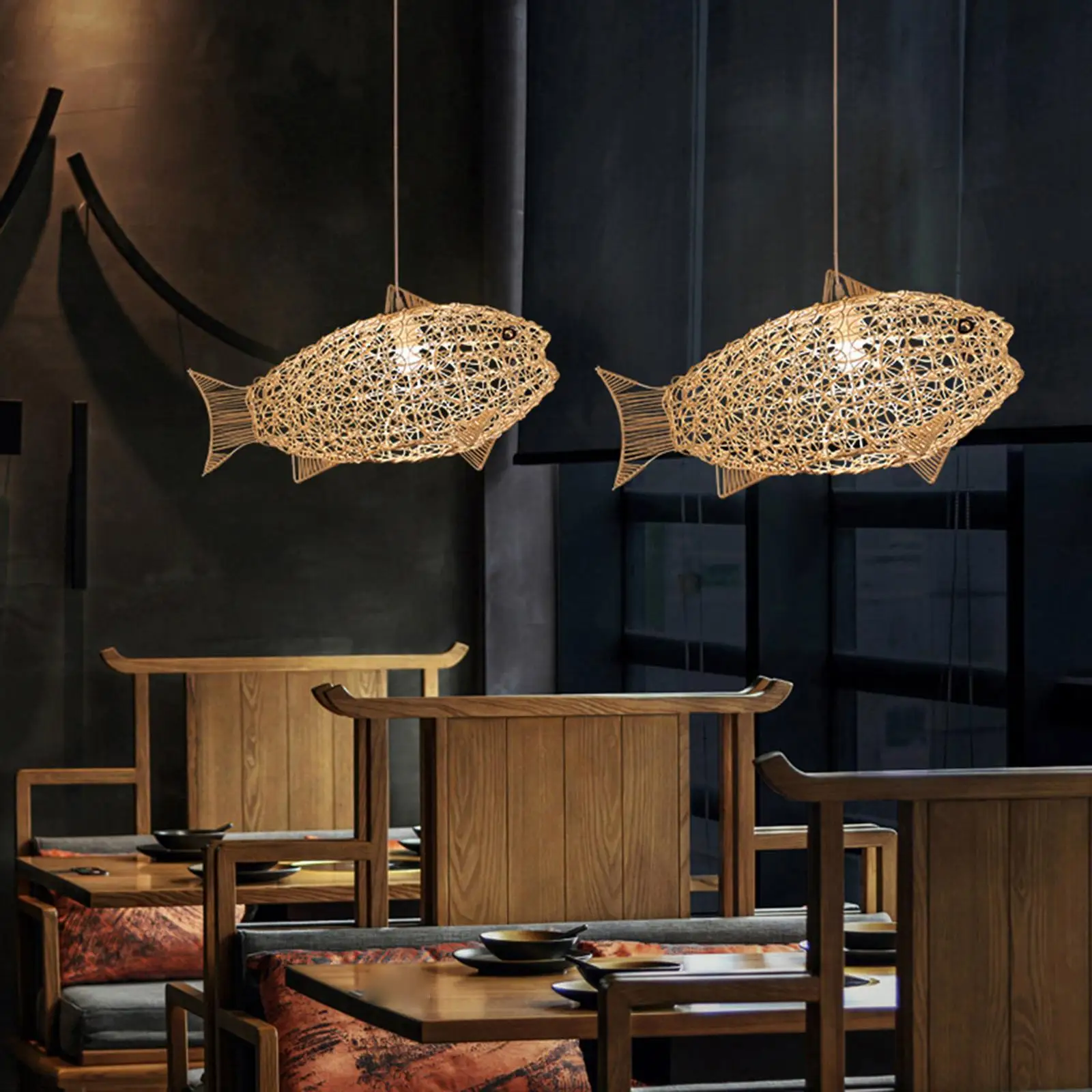 Hand Woven Rattan Pendant Light Pendant Lighting Decorative for Dining Room
Hand Woven Rattan Pendant Light Pendant Lighting Decorative for Dining Room