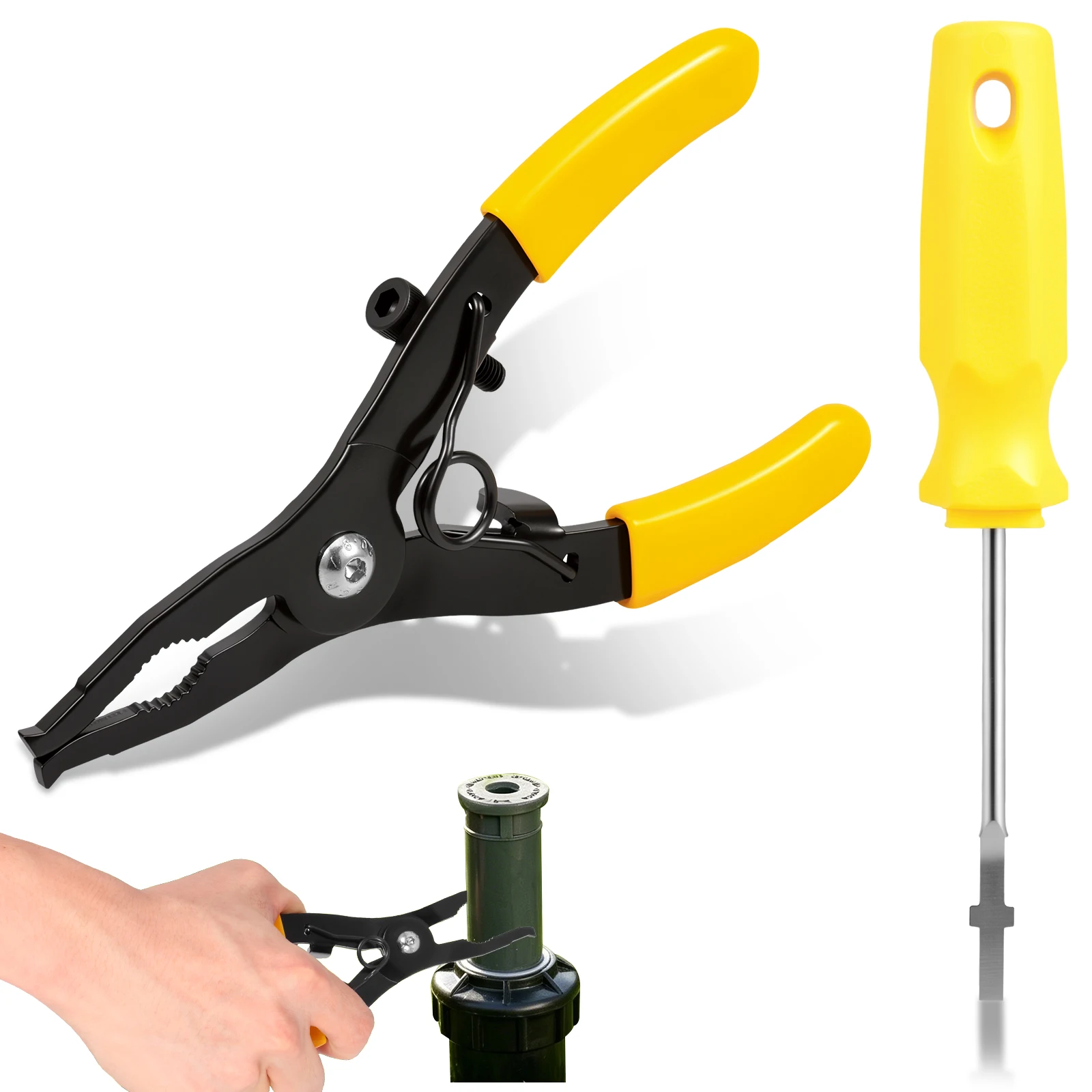 Sprinkler Removal Tool And Pull Up Tools Adjustment Screwdriver Metal Set For Lawn Irrigation Sprinklers Nozzle Stem Maintenance
Sprinkler Removal Tool And Pull Up Tools Adjustment Screwdriver Metal Set For Lawn Irrigation Sprinklers Nozzle Stem Maintenance