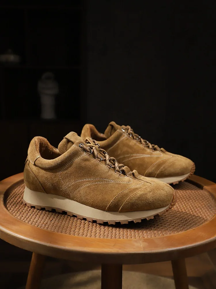 Luxury Men Retro Training Shoes Genuine Suede Leather Retro Hiking Sneakers Casual Outdoor Lace-Up Walking Shoes
Luxury Men Retro Training Shoes Genuine Suede Leather Retro Hiking Sneakers Casual Outdoor Lace-Up Walking Shoes