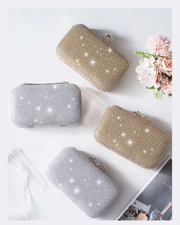 Crystal Shiny Rhinestones Diamond Evening Bag Women's Handbag Luxury Designer Dinner Party Bling Clutch Purse Shoulder Chain Bag
Crystal Shiny Rhinestones Diamond Evening Bag Women's Handbag Luxury Designer Dinner Party Bling Clutch Purse Shoulder Chain Bag