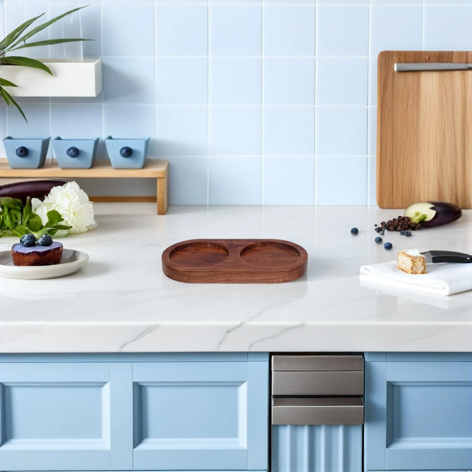 2-Slot Wooden Pepper Grinder Base Acacia Wood Countertop Spice Tray Holder for Kitchen Home Hotel Cafe Stable Organizer Storage
2-Slot Wooden Pepper Grinder Base Acacia Wood Countertop Spice Tray Holder for Kitchen Home Hotel Cafe Stable Organizer Storage