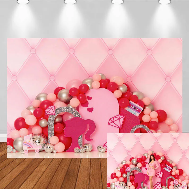 LS Photography Backdrop Girl Roller Skates Diamond Balloon Decor Birthday Cake Smash Adults Portrait Photo Background Studio
LS Photography Backdrop Girl Roller Skates Diamond Balloon Decor Birthday Cake Smash Adults Portrait Photo Background Studio