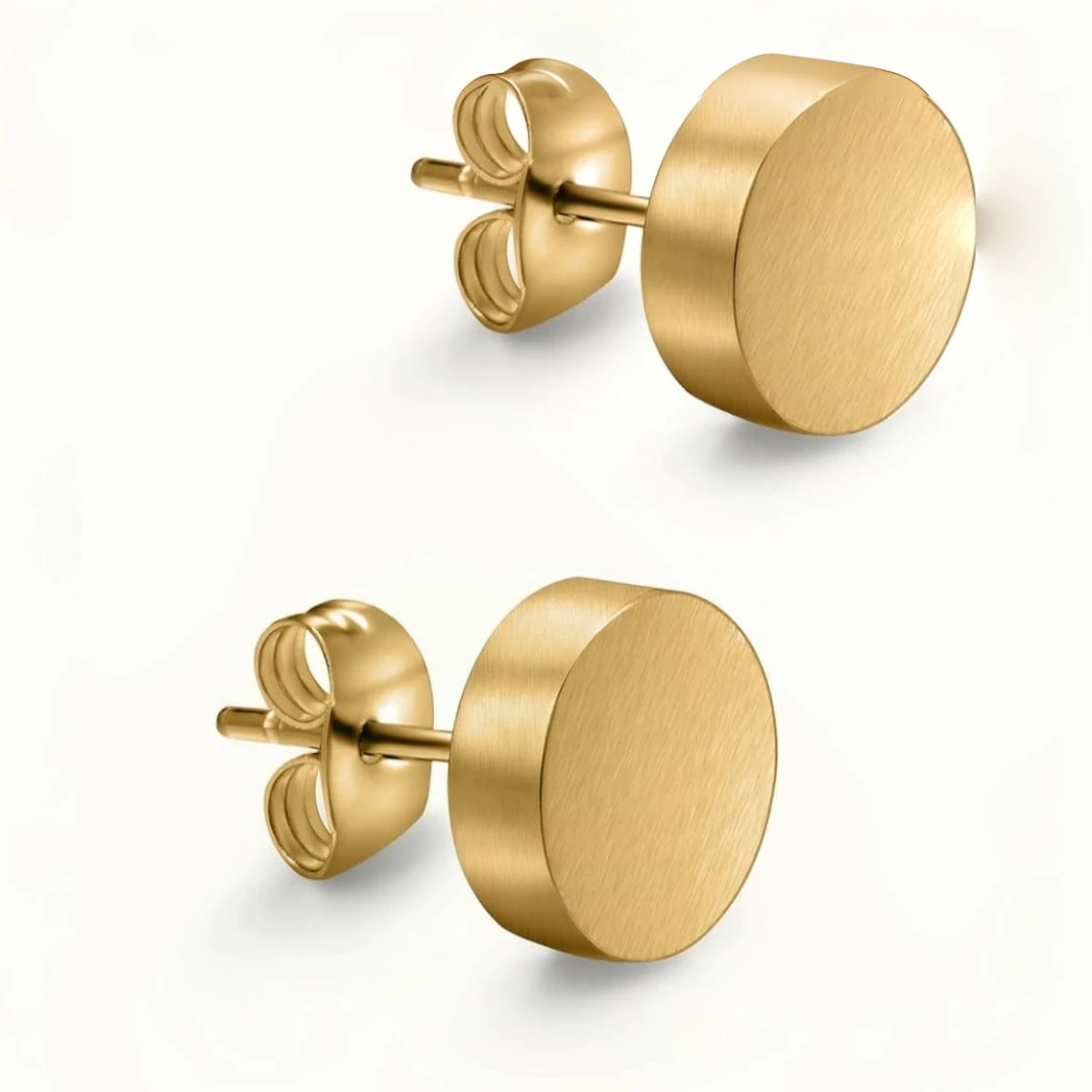 Men's stainless steel round brushed earrings Korean version of female high-grade sense small luxury personality simple earrings
Men's stainless steel round brushed earrings Korean version of female high-grade sense small luxury personality simple earrings