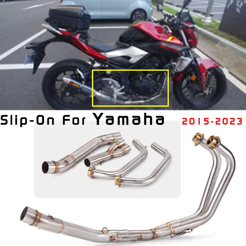 Full Systems Exhuast For Yamaha YZF R3 R25 MT03 Motorcycle Exhaust Escape Moto Modified Front Middle Link Pipe Muffler DB Killer
Full Systems Exhuast For Yamaha YZF R3 R25 MT03 Motorcycle Exhaust Escape Moto Modified Front Middle Link Pipe Muffler DB Killer
