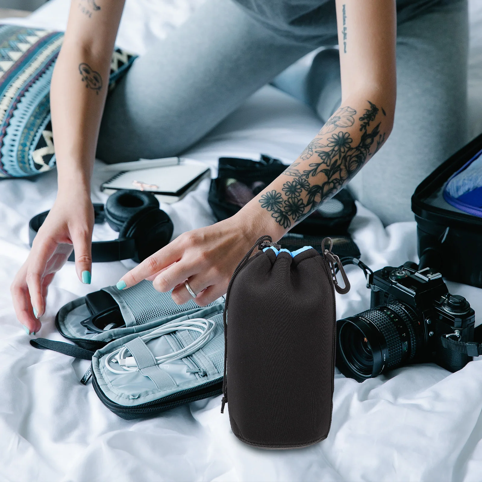 4Pcs Waterproof Neoprene Camera Lens Pouch Protective Case for Dslr Mirrorless Lenses Portable Lens Storage Bag Outdoor Use
4Pcs Waterproof Neoprene Camera Lens Pouch Protective Case for Dslr Mirrorless Lenses Portable Lens Storage Bag Outdoor Use