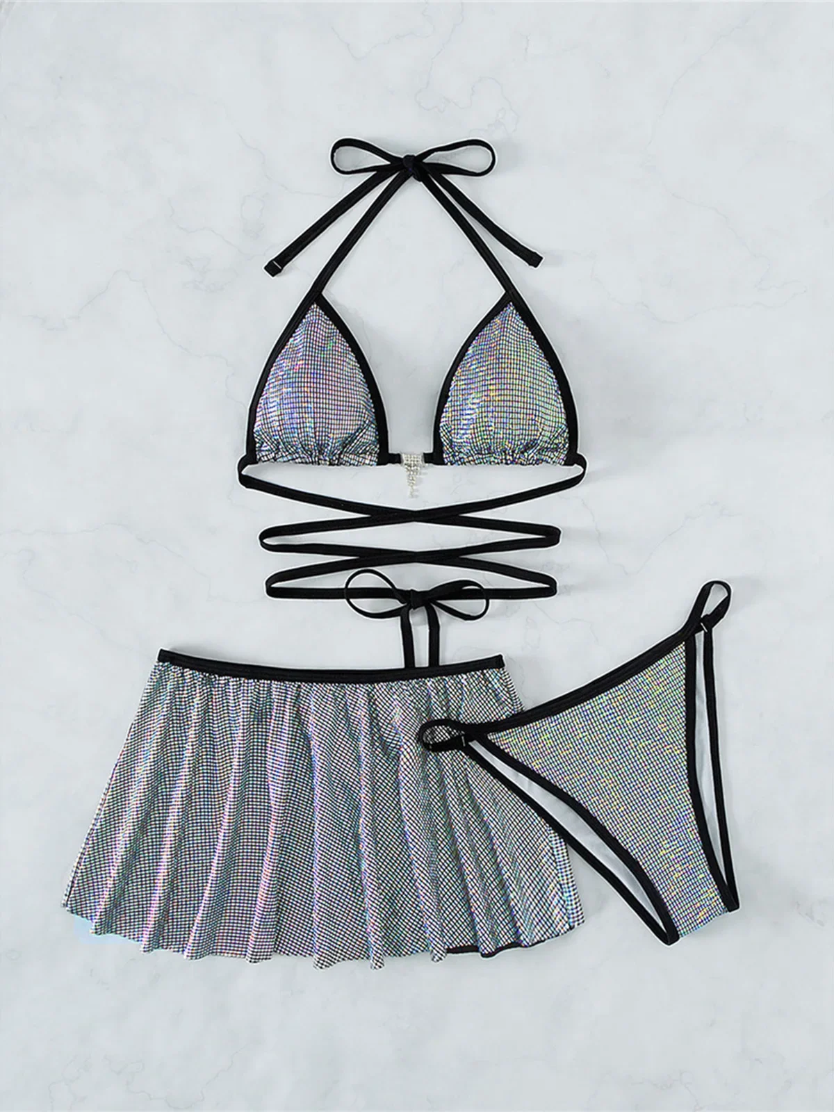 Wrap Around Halter With Skirt Bikini Women Swimwear Female Swimsuit Three-pieces Bikini set Bather Bathing Suit Swim Lady K4379
Wrap Around Halter With Skirt Bikini Women Swimwear Female Swimsuit Three-pieces Bikini set Bather Bathing Suit Swim Lady K4379
