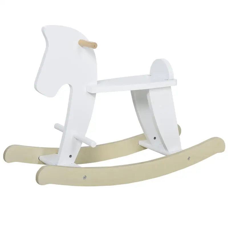 Wooden rocking horse - Wooden rocking horse - Handle, footrest, safety stopper - MDF plywood, white natural wood
Wooden rocking horse - Wooden rocking horse - Handle, footrest, safety stopper - MDF plywood, white natural wood