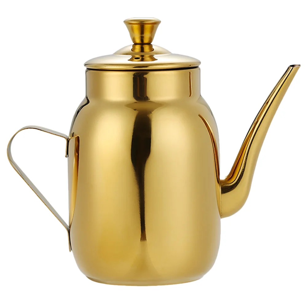 304 Stainless Steel Oil Pot 300ml Golden Fine Spout Leak Proof Sauce Bottle Kitchen Oil Container Vinegar Dispenser Soy Sauce
304 Stainless Steel Oil Pot 300ml Golden Fine Spout Leak Proof Sauce Bottle Kitchen Oil Container Vinegar Dispenser Soy Sauce