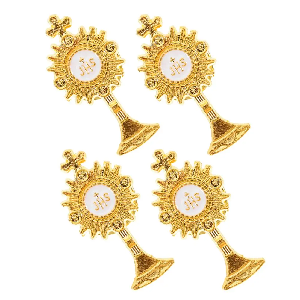 4 Pcs Chest Button Badge Catholic First Communion Pin Alloy Suit Shirt Brooch Anti-
4 Pcs Chest Button Badge Catholic First Communion Pin Alloy Suit Shirt Brooch Anti-