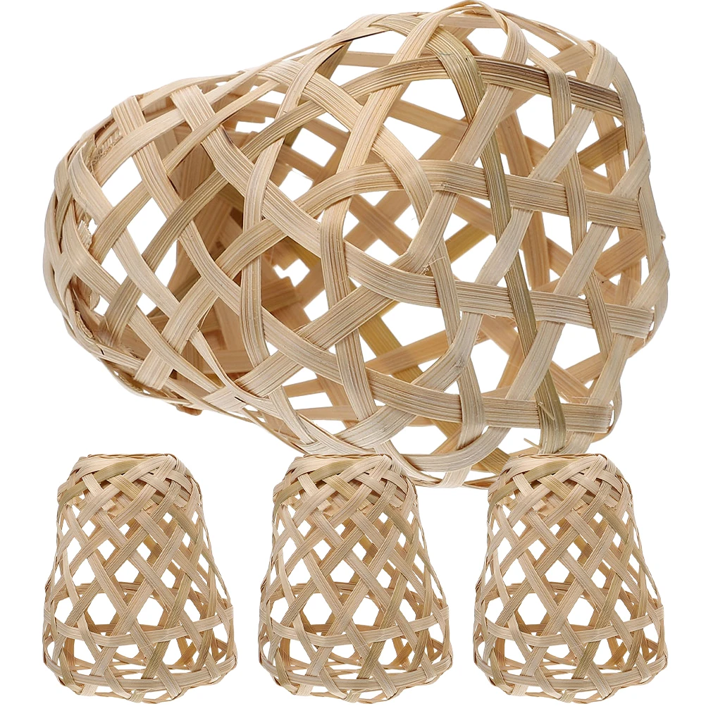 4 Pcs Bamboo Lampshade Vintage Woven Cover for Ceiling Hanging Pendant Light Replacement Shades Retro Lighting Accessories
4 Pcs Bamboo Lampshade Vintage Woven Cover for Ceiling Hanging Pendant Light Replacement Shades Retro Lighting Accessories