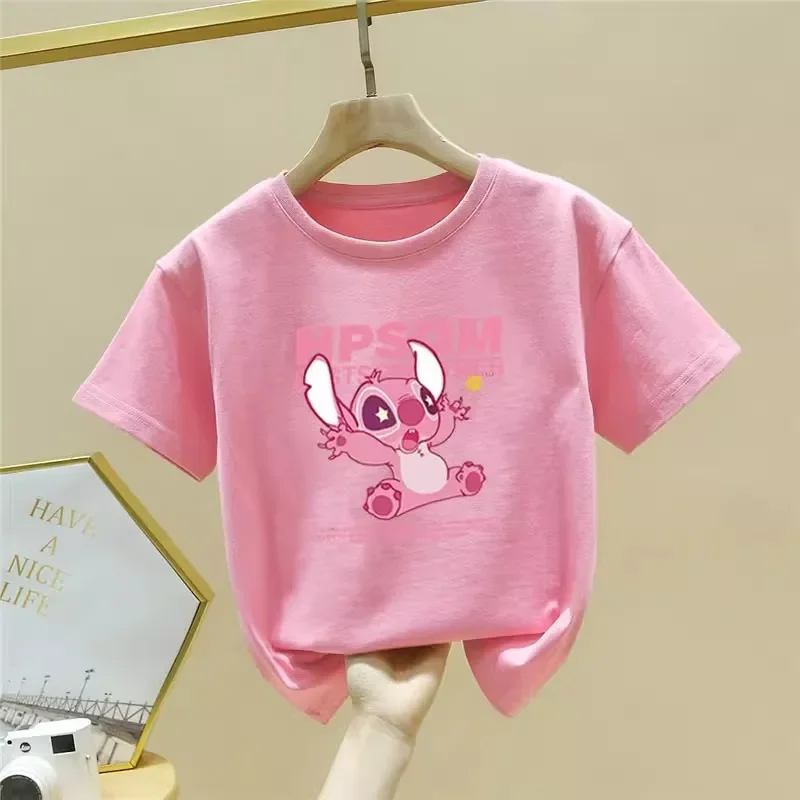 2025 summer new children's round neck short-sleeved T-shirt Stitch pattern printing suitable for boys and girls
2025 summer new children's round neck short-sleeved T-shirt Stitch pattern printing suitable for boys and girls
