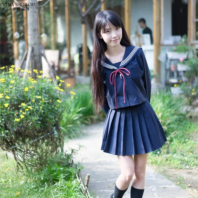 New Japanese Style Korean Kawaii Girls JK High School Uniform Girls Women Sailor Suit Uniforms Anime Cosplay Pleated Skirt Sets
New Japanese Style Korean Kawaii Girls JK High School Uniform Girls Women Sailor Suit Uniforms Anime Cosplay Pleated Skirt Sets