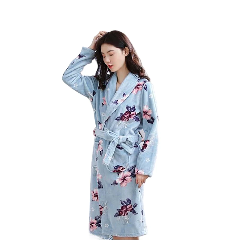Winter New Arrived Robe Women Flannel Robe Thick Coral Velvet Bathrobe Sleepwear Solid Kimono Leisure Casual Sleepwear Robes
Winter New Arrived Robe Women Flannel Robe Thick Coral Velvet Bathrobe Sleepwear Solid Kimono Leisure Casual Sleepwear Robes