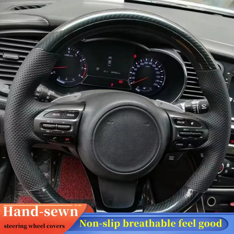 Car Steering Wheel Cover Braid Carbon Fiber For Kia Sorento 2015-2018 Sedona 2015-2019 Steering-Wheel Cover Wrap Car Accessories
Car Steering Wheel Cover Braid Carbon Fiber For Kia Sorento 2015-2018 Sedona 2015-2019 Steering-Wheel Cover Wrap Car Accessories