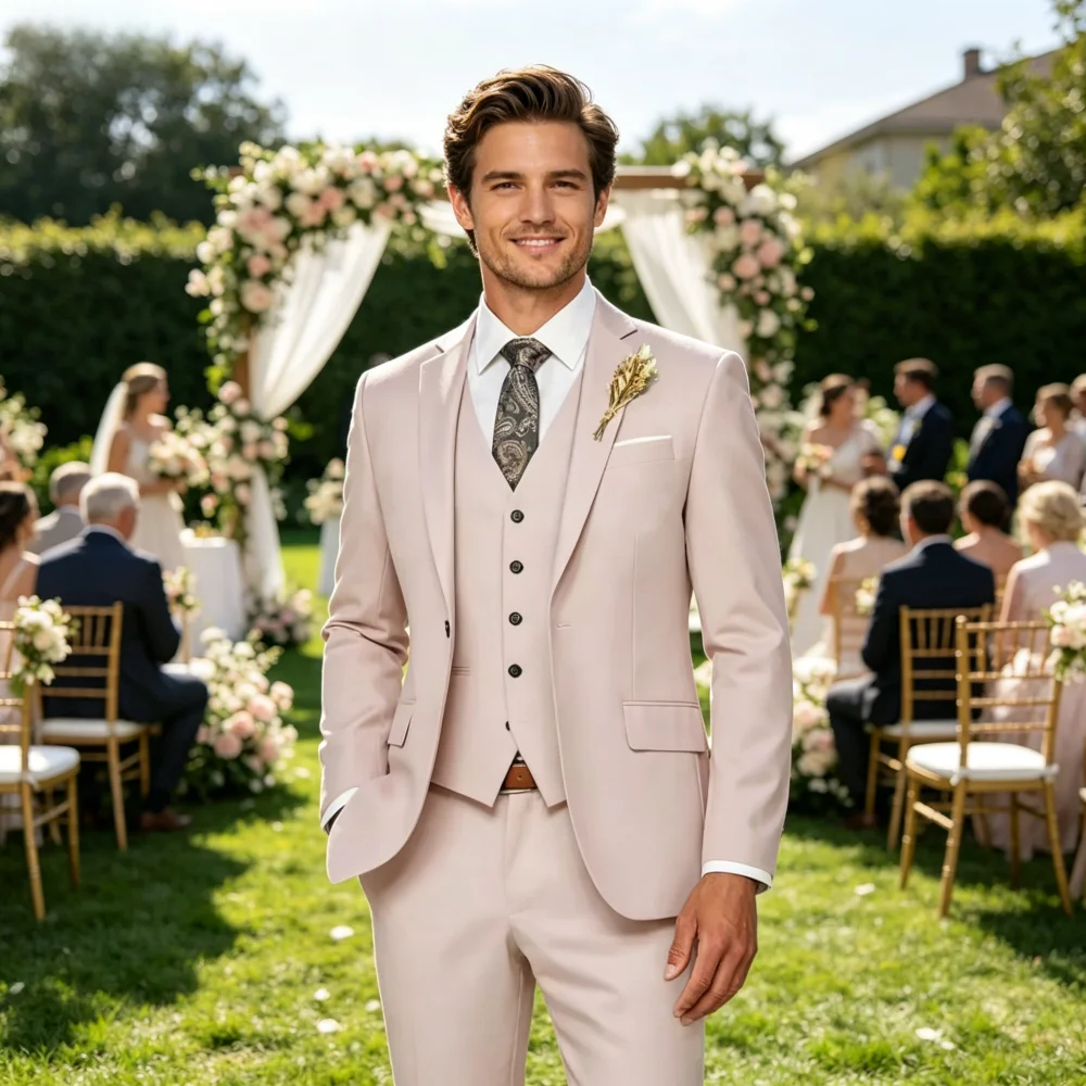 Men's Formal Wedding Ternos High-End Slim Fit 3-Piece Business Casual Suit for Dance Party Smok
Men's Formal Wedding Ternos High-End Slim Fit 3-Piece Business Casual Suit for Dance Party Smok