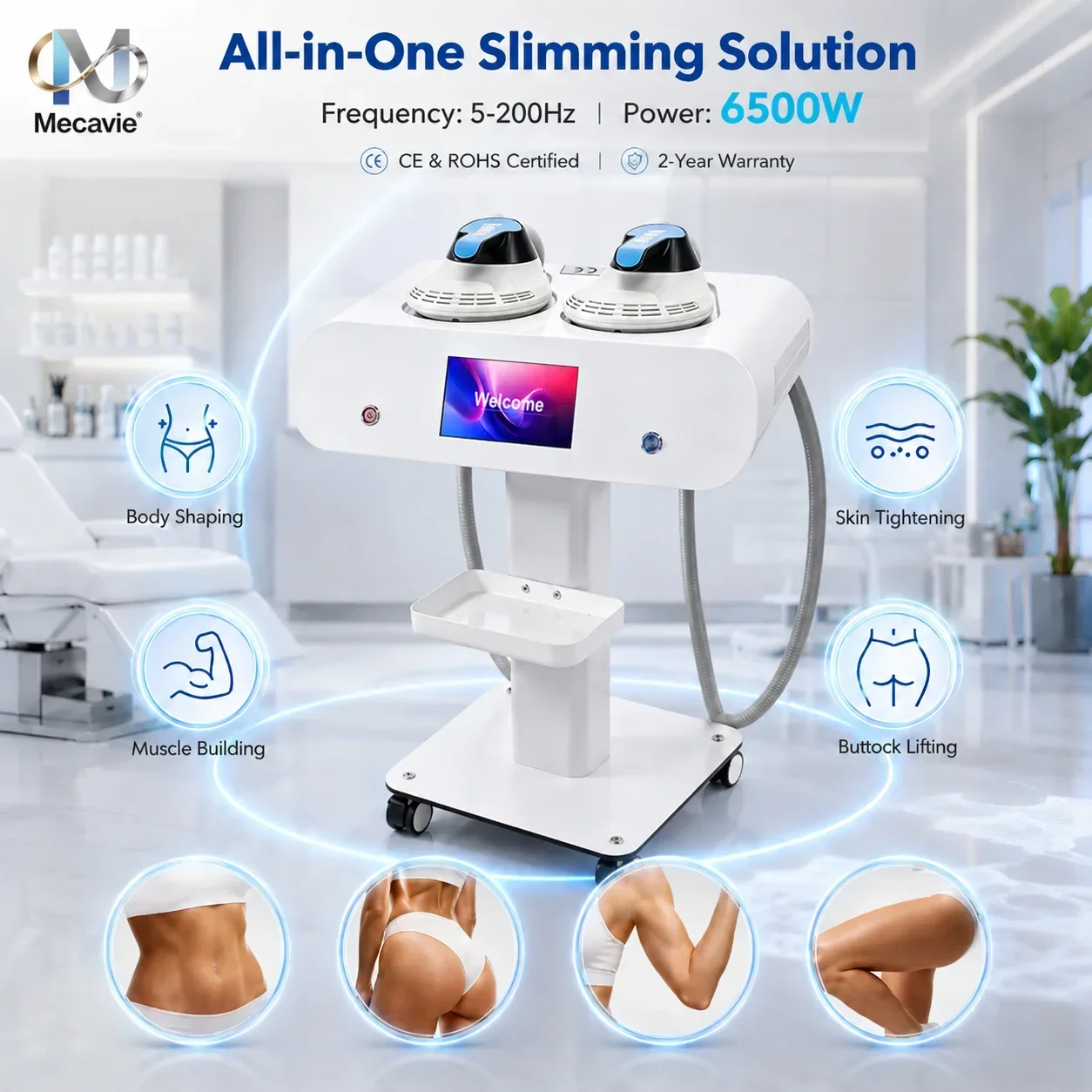 Non-invasive EMS Professional Body Shaping Machine 200Hz 15T Muscle Stimulation Fat Burning Slimming Tool for Home Use Choose
Non-invasive EMS Professional Body Shaping Machine 200Hz 15T Muscle Stimulation Fat Burning Slimming Tool for Home Use Choose