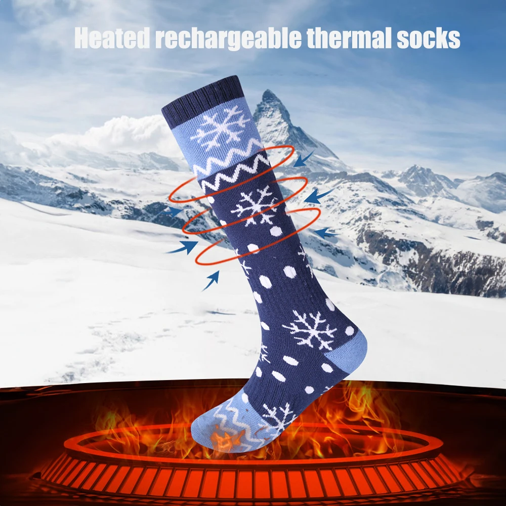 5000mAh Rechargeable Heated Socks for Men Women Washable Electric Thermal Warming Socks with Aiwei APP Remote Control for Winter
5000mAh Rechargeable Heated Socks for Men Women Washable Electric Thermal Warming Socks with Aiwei APP Remote Control for Winter