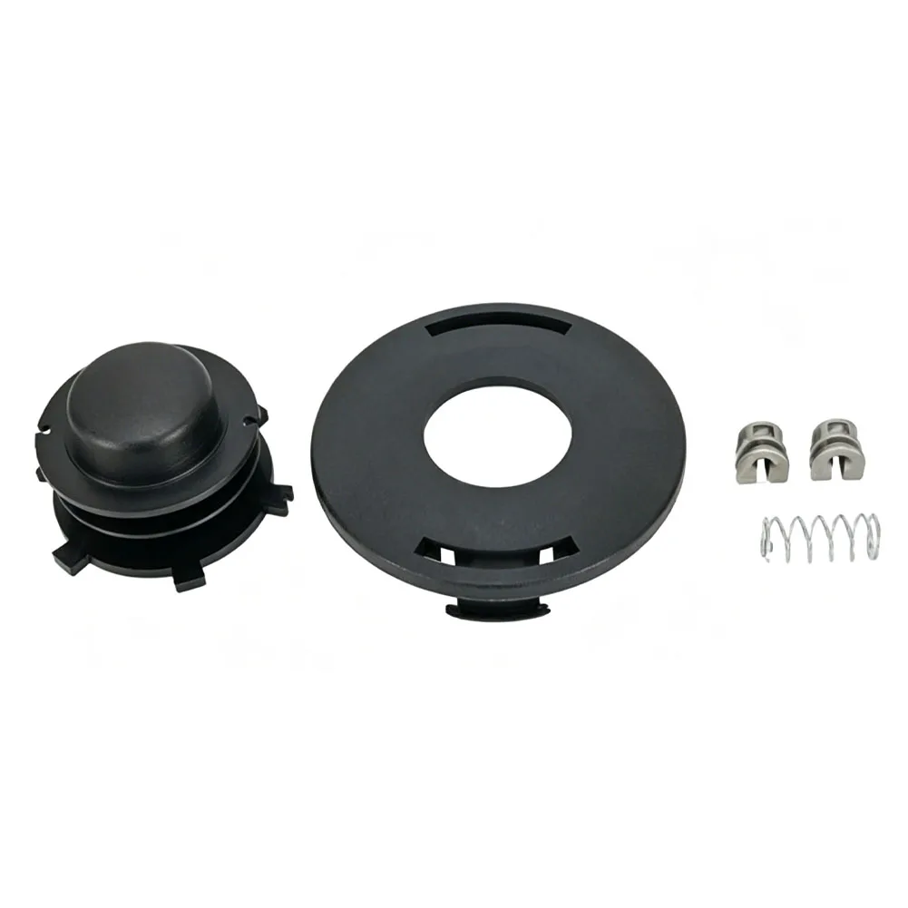 Replacement Bump Head Assembly for FS40 FS44 FS55 Trimmers with Cover Spring and Two Line Feed Eyelets for Outdoor Use