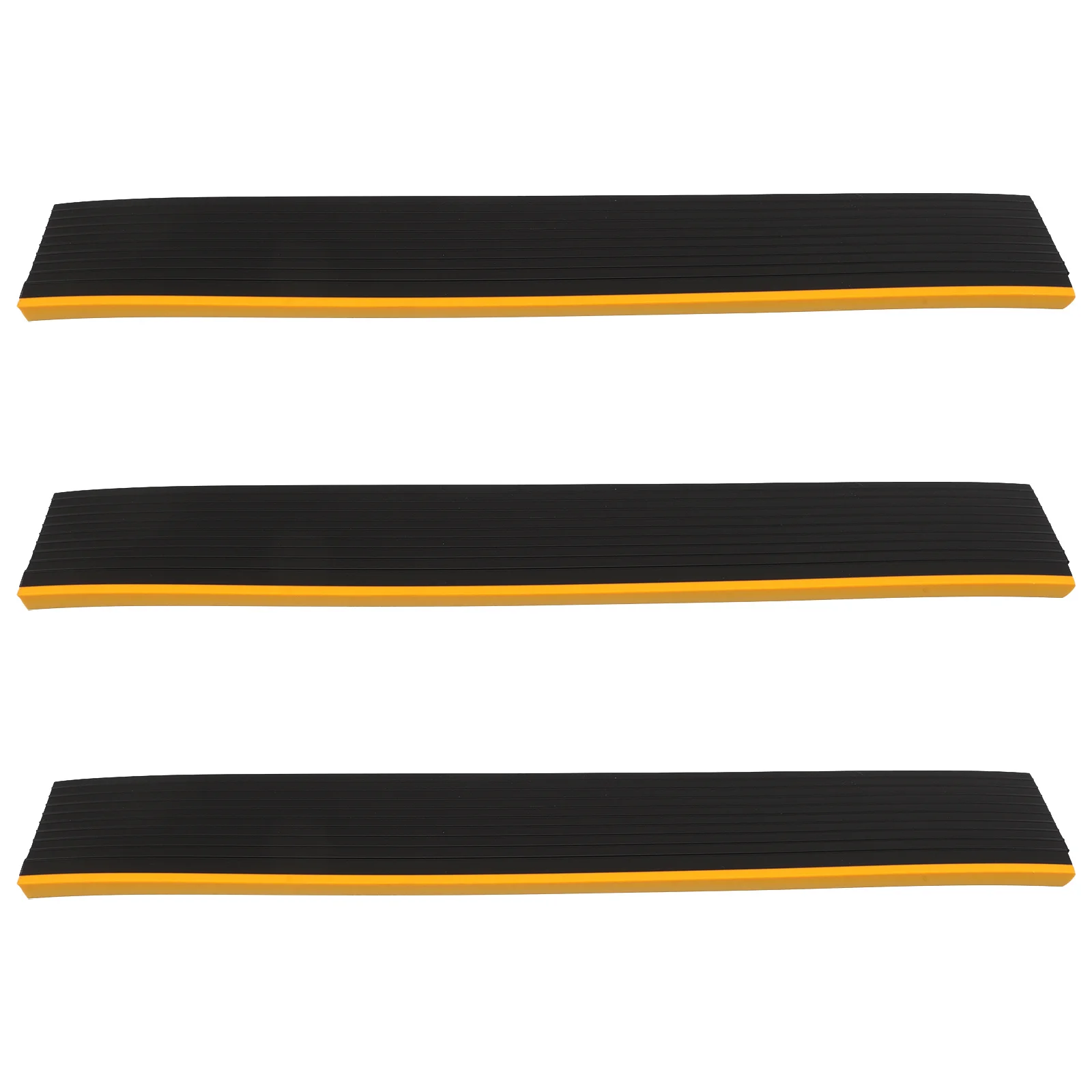 3Pcs PVC Doorway Ramp Soft Transition Mat Threshold Reducer Robot Vacuum Wheelchair Stroller Access Ramp Doorway Ramps