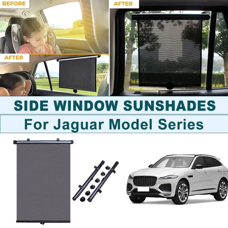 2Pcs UV Protection Retractable Car Side Window Sun Shade Roller Blinds For Jaguar XE XF XJ XK XFR XJS F-Type E-Pace F-Pace
2Pcs UV Protection Retractable Car Side Window Sun Shade Roller Blinds For Jaguar XE XF XJ XK XFR XJS F-Type E-Pace F-Pace