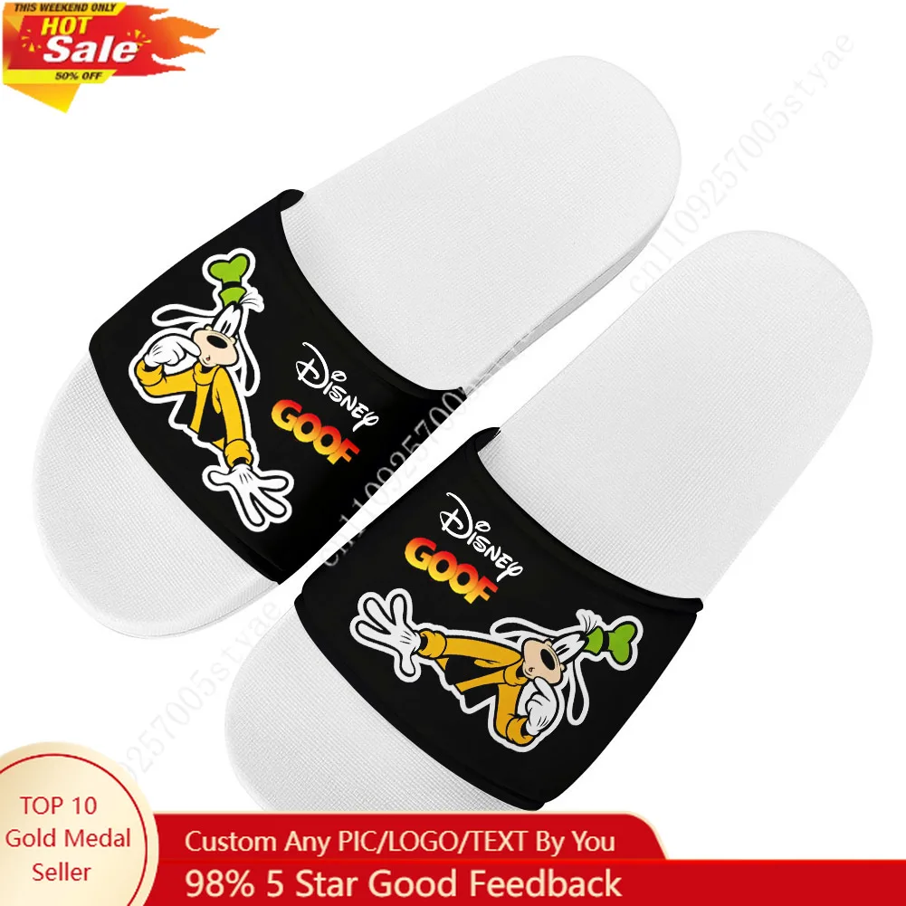 Тапочки Disney Goofy для мужчин и женщин, летние сандалии на заказ, легкие повседневные тапочки
Тапочки Disney Goofy для мужчин и женщин, летние сандалии на заказ, легкие повседневные тапочки