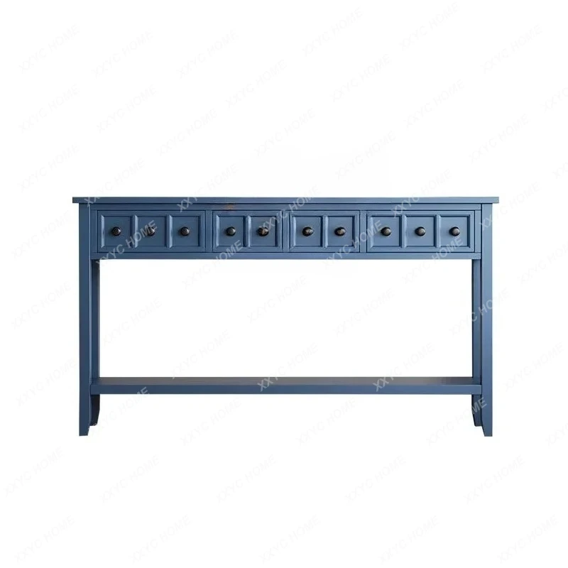 Rural retro entrance table against the wall corridor decoration table shelf light luxury style door entry side table
Rural retro entrance table against the wall corridor decoration table shelf light luxury style door entry side table
